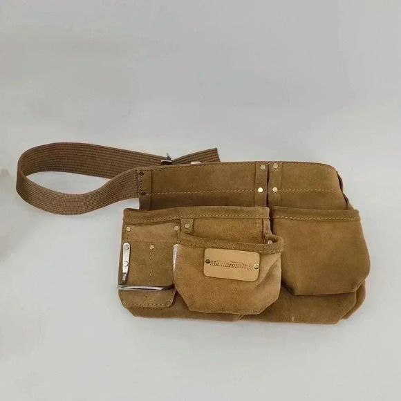 MasteCraft CARPENTER APRON SPLIT LEATHER BELT - Picture 4 of 4